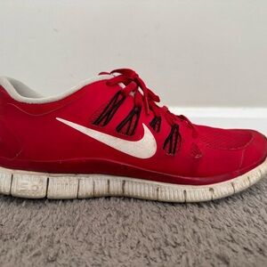 Nike Free Run 5.0+ Game Red/Black/White Men’s 9.5